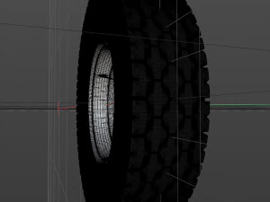 rueda de cami&oacute;n Modelo 3D