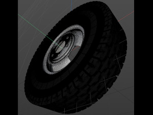 truck wheel 3D Model