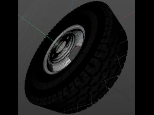 rueda de cami&oacute;n Modelo 3D