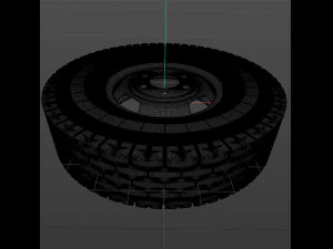 rueda de cami&oacute;n Modelo 3D
