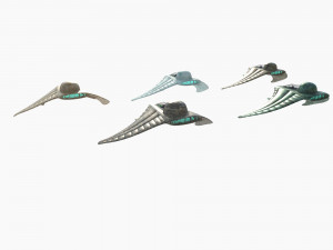 Military glider 3D 模型