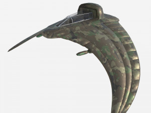 Military glider 3D 模型