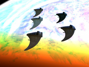 Military glider 3D 模型