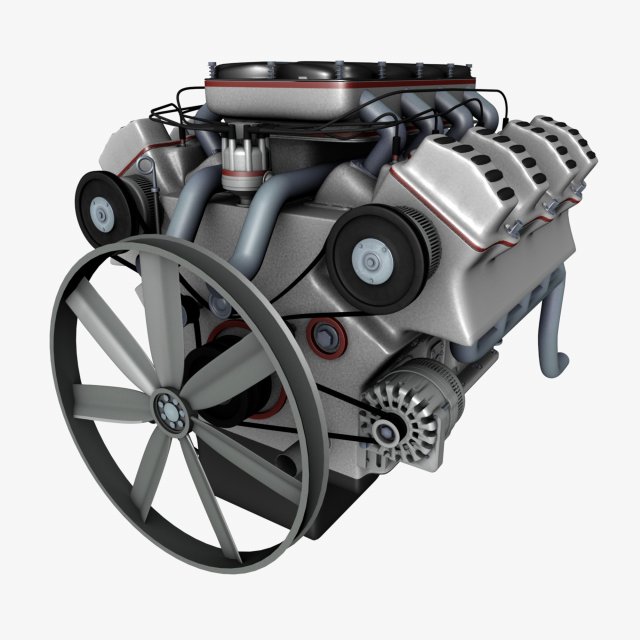 car engine Modèle 3D .c4d .max .obj .3ds .fbx .stl .blend 