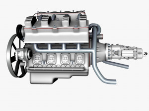 car engine Modèle 3D
