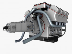car engine Modèle 3D