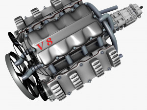 car engine Modèle 3D