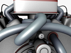 car engine Modèle 3D