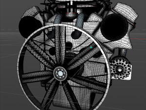 car engine Modèle 3D