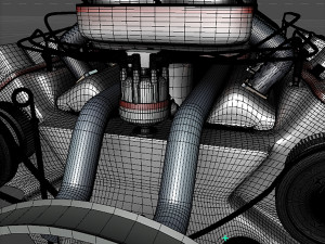 car engine Modèle 3D