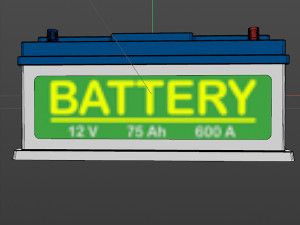car accumulator Model 3D