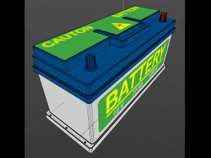 car accumulator Model 3D