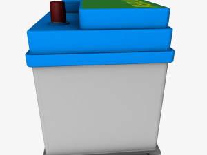 car accumulator Model 3D