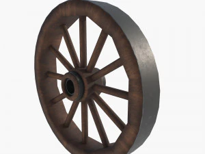 Nova wood wheel 3D Model
