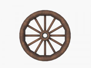 Nova wood wheel 3D Model