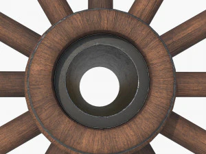 Nova wood wheel 3D Model