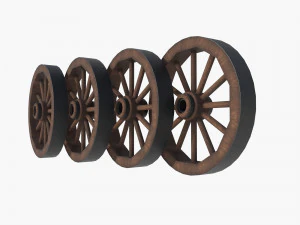 Nova wood wheel 3D Model