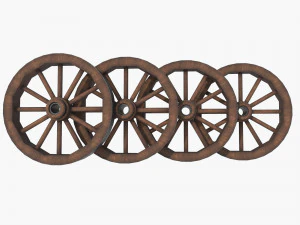 Nova wood wheel 3D Model