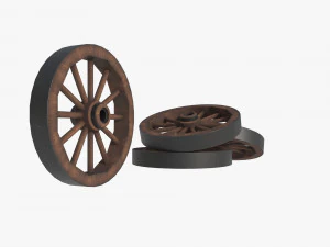 Nova wood wheel 3D Model