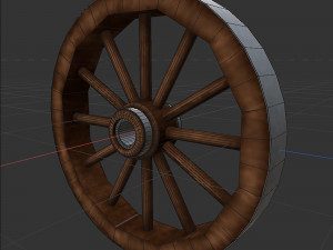 Nova wood wheel 3Dモデル