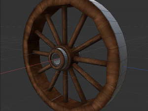 Nova wood wheel 3D Model