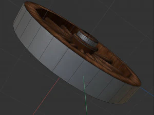 Nova wood wheel 3D Model