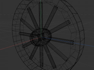 Nova wood wheel 3Dモデル