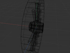 Nova wood wheel 3D Model