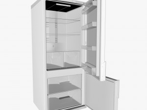 white fridge 3D 模型