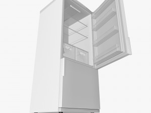 white fridge 3D 模型