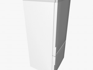 white fridge 3D 模型