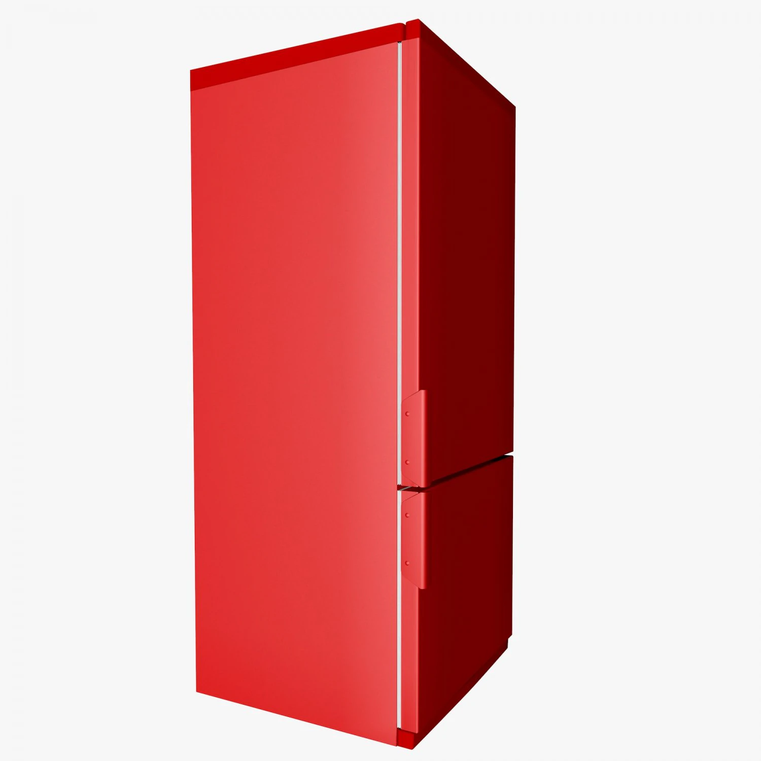 red fridge 3D Model .c4d .max .obj .3ds .fbx .stl .blend 