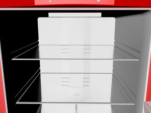 red fridge 3D 모델