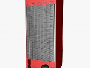 red fridge 3D Model