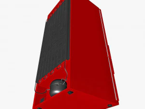 red fridge 3D Model