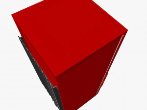 red fridge 3D Model