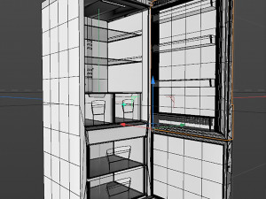 red fridge 3D 모델