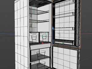 red fridge 3D Model