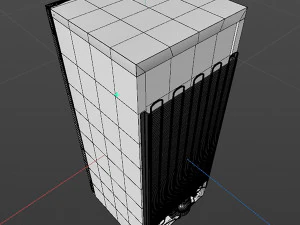 red fridge 3D Model