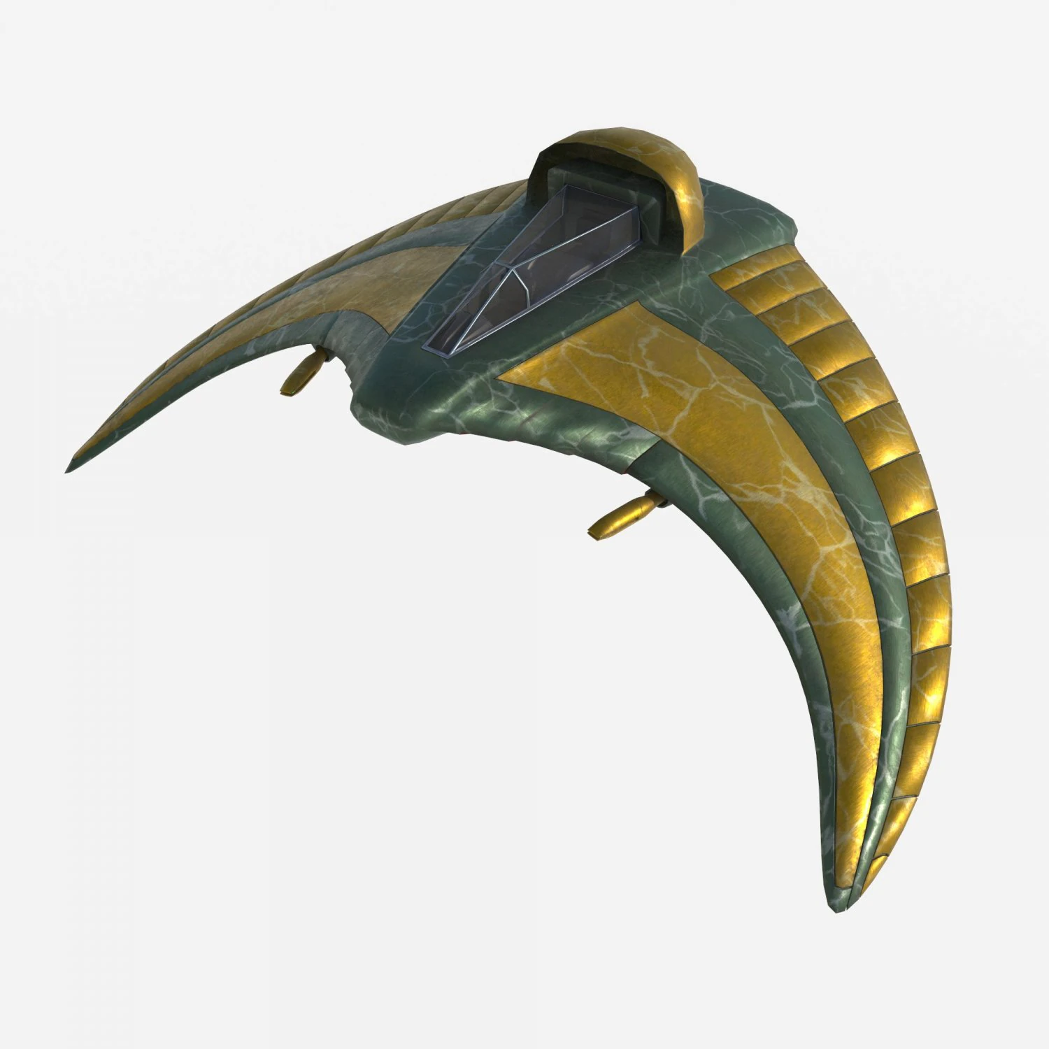 Battle glider 3D Model .c4d .max .obj .3ds .fbx .stl .blend 