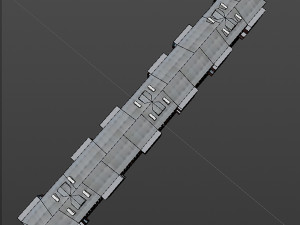 brick 3-storey apartment building 3D-Modell