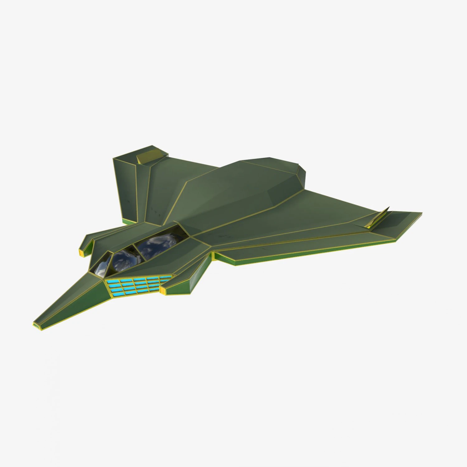 Green space mosquito 3D Model .c4d .max .obj .3ds .fbx .stl .blend