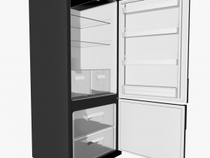 black fridge 3D 模型