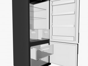 black fridge 3D 模型