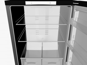 black fridge 3D 模型