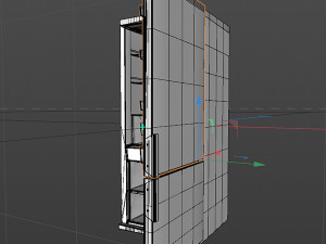 black fridge 3D 模型
