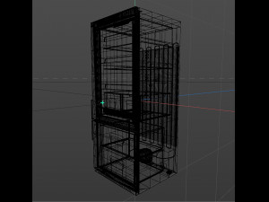 black fridge 3D 模型