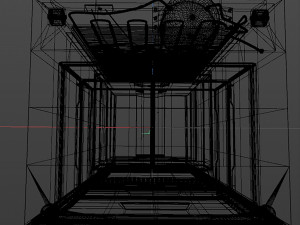 black fridge 3D 模型