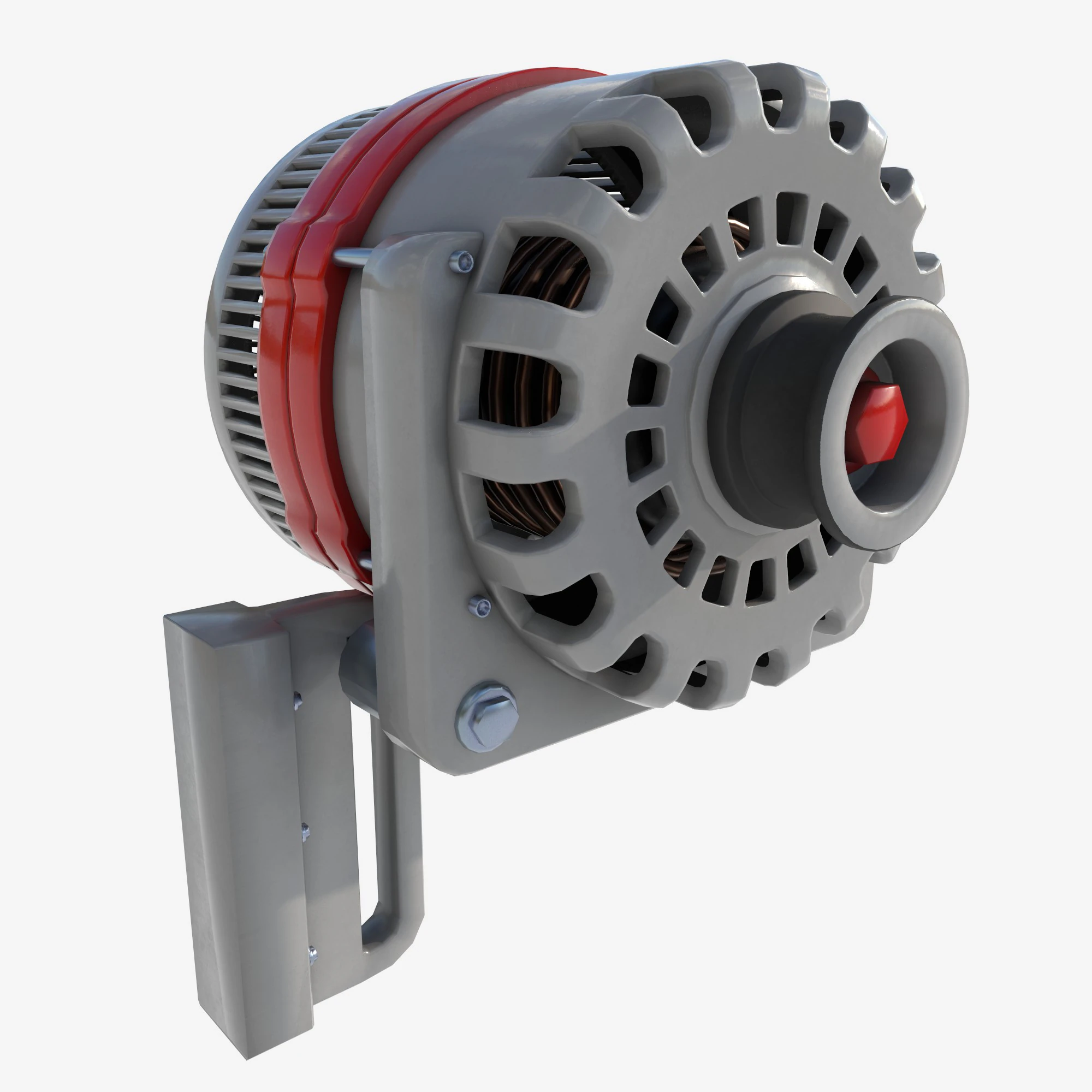 Small engine 3D Model .c4d .max .obj .3ds .fbx .stl .blend 