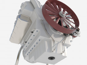 8 cylinder car engine 3D Модель